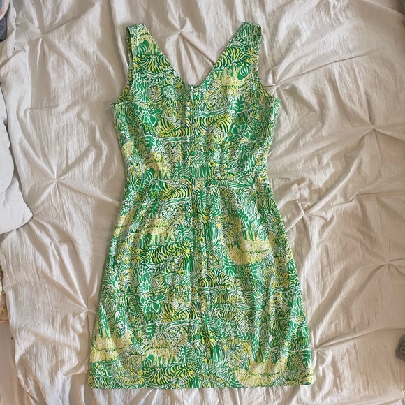 Vintage White Tag Lilly Pulitzer Tiger Dress - Picture 5 of 7